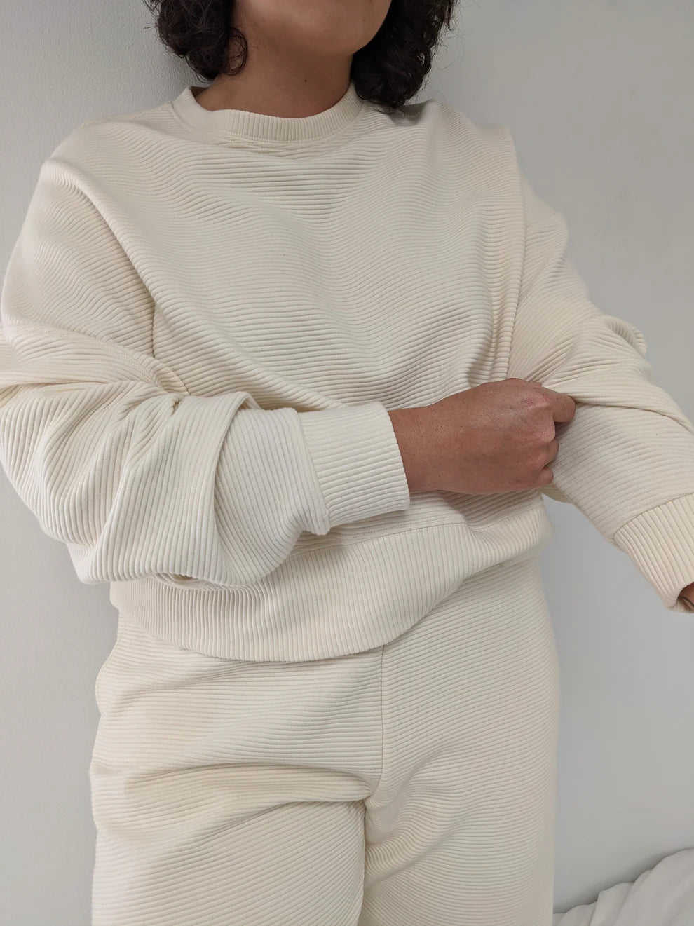 Margot Rippled Cotton Sweatshirt