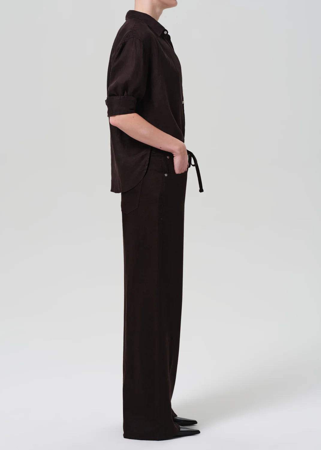Brynn Linen Drawstring Trousers