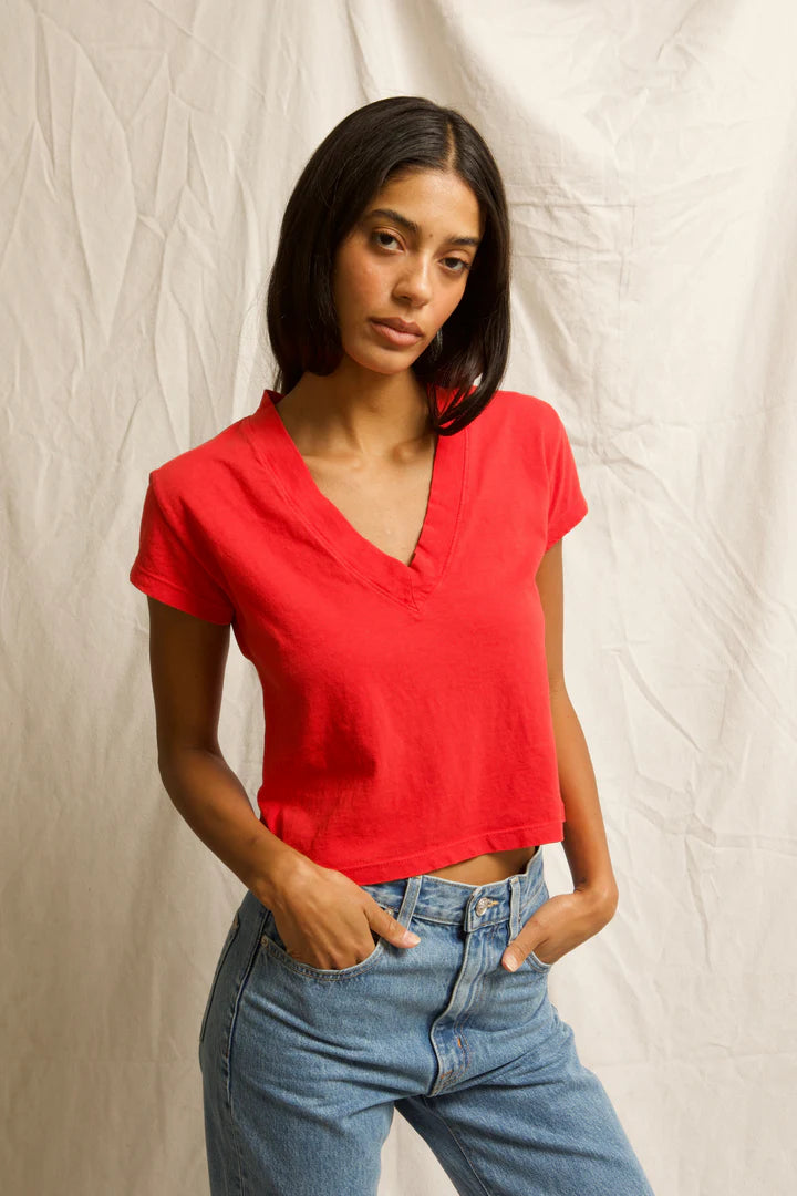 Alanis Recycled Cotton V-Neck