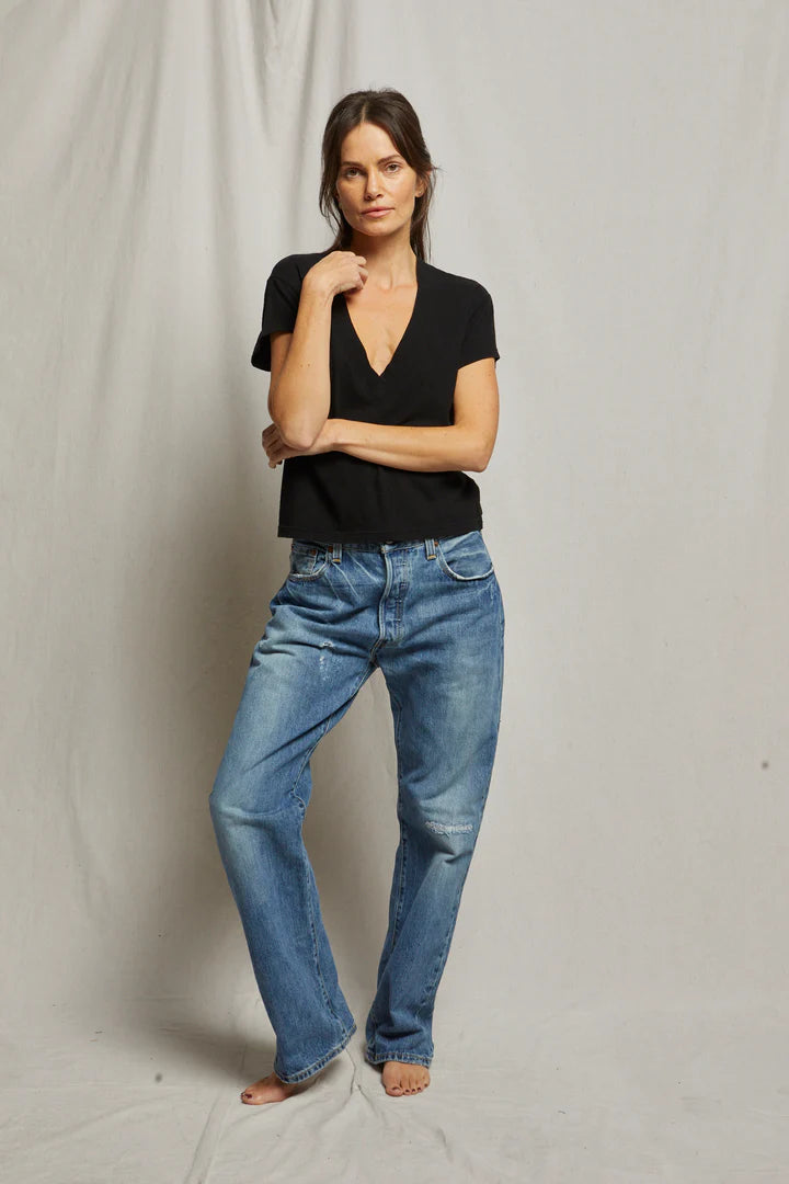 Alanis Recycled Cotton V-Neck