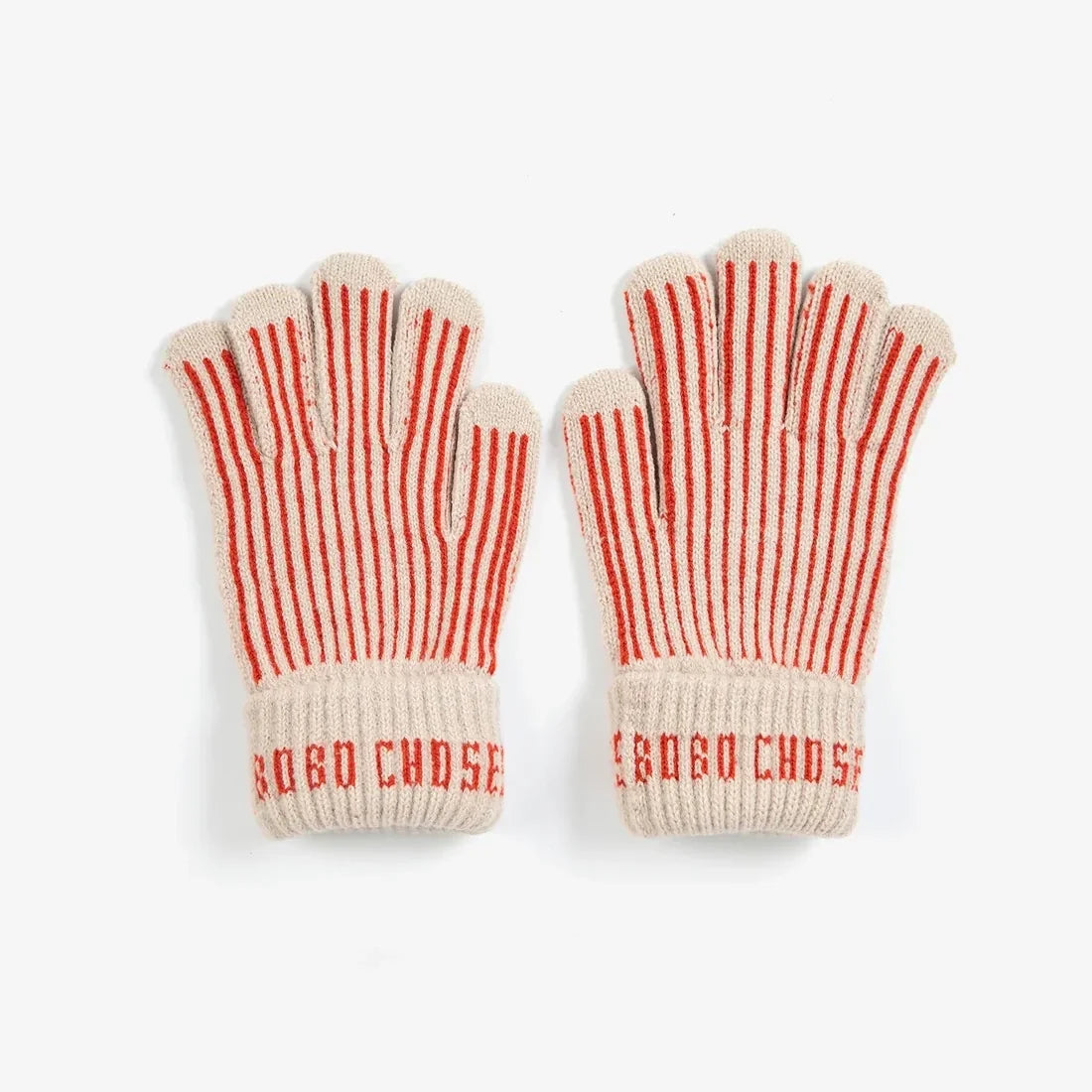 Merino Wool Stripes Knitted Gloves