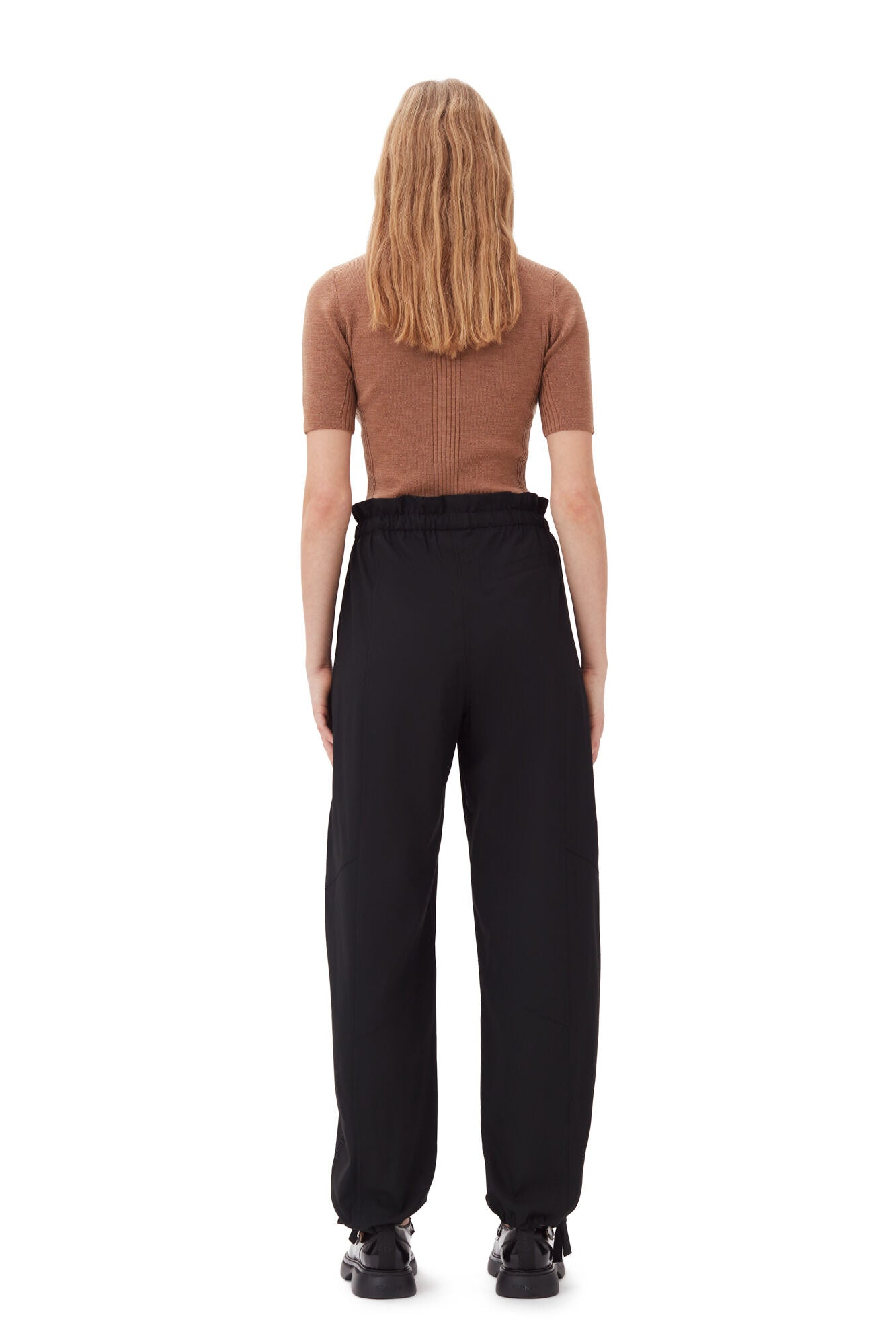 Drapey Melange Elasticated Pants