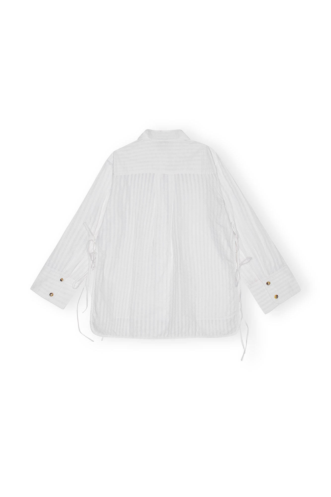 Tonal Stripe Oversized Shirt
