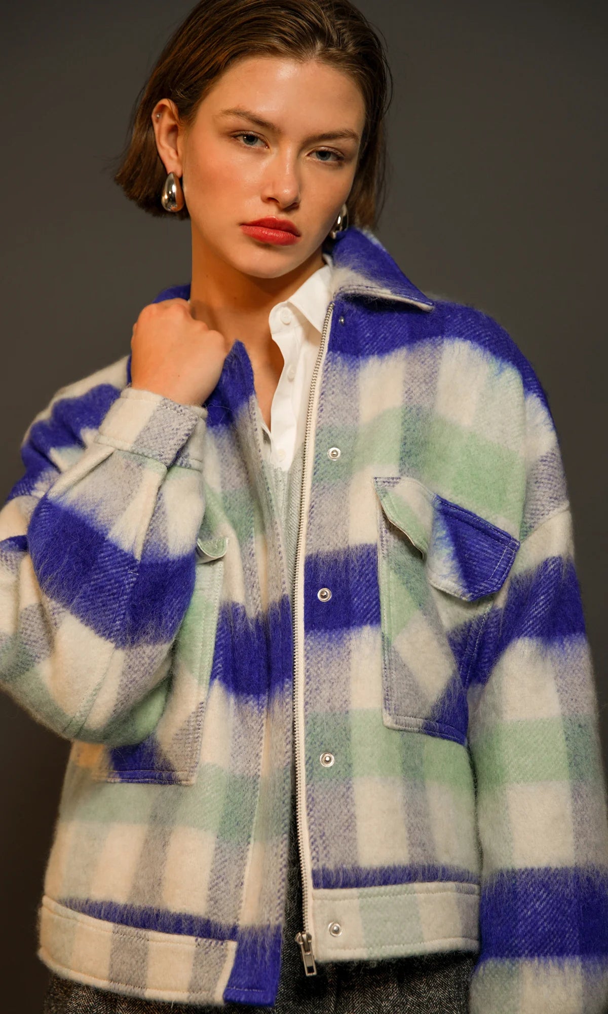 Peyton Plaid Jacket