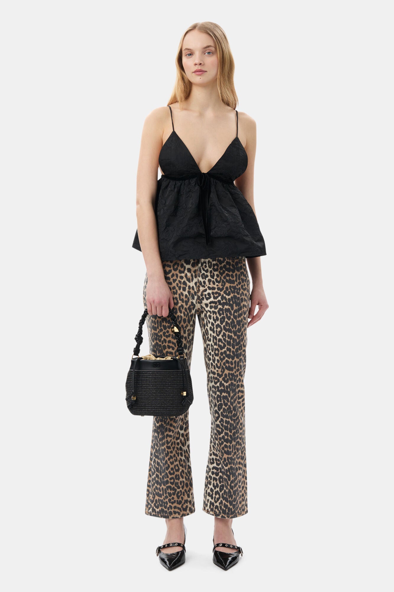 Betzy Cropped Leopard Jeans