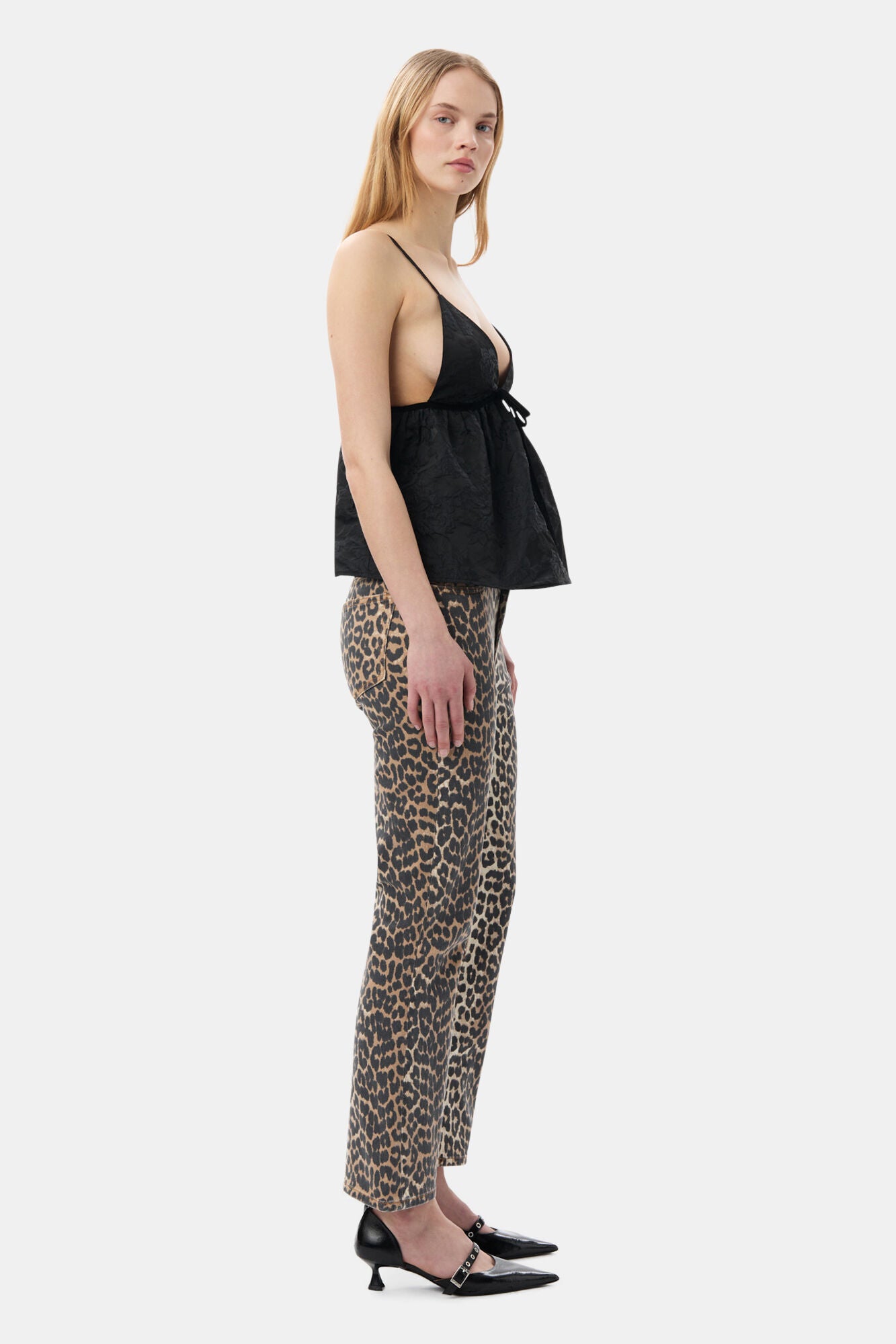 Betzy Cropped Leopard Jeans