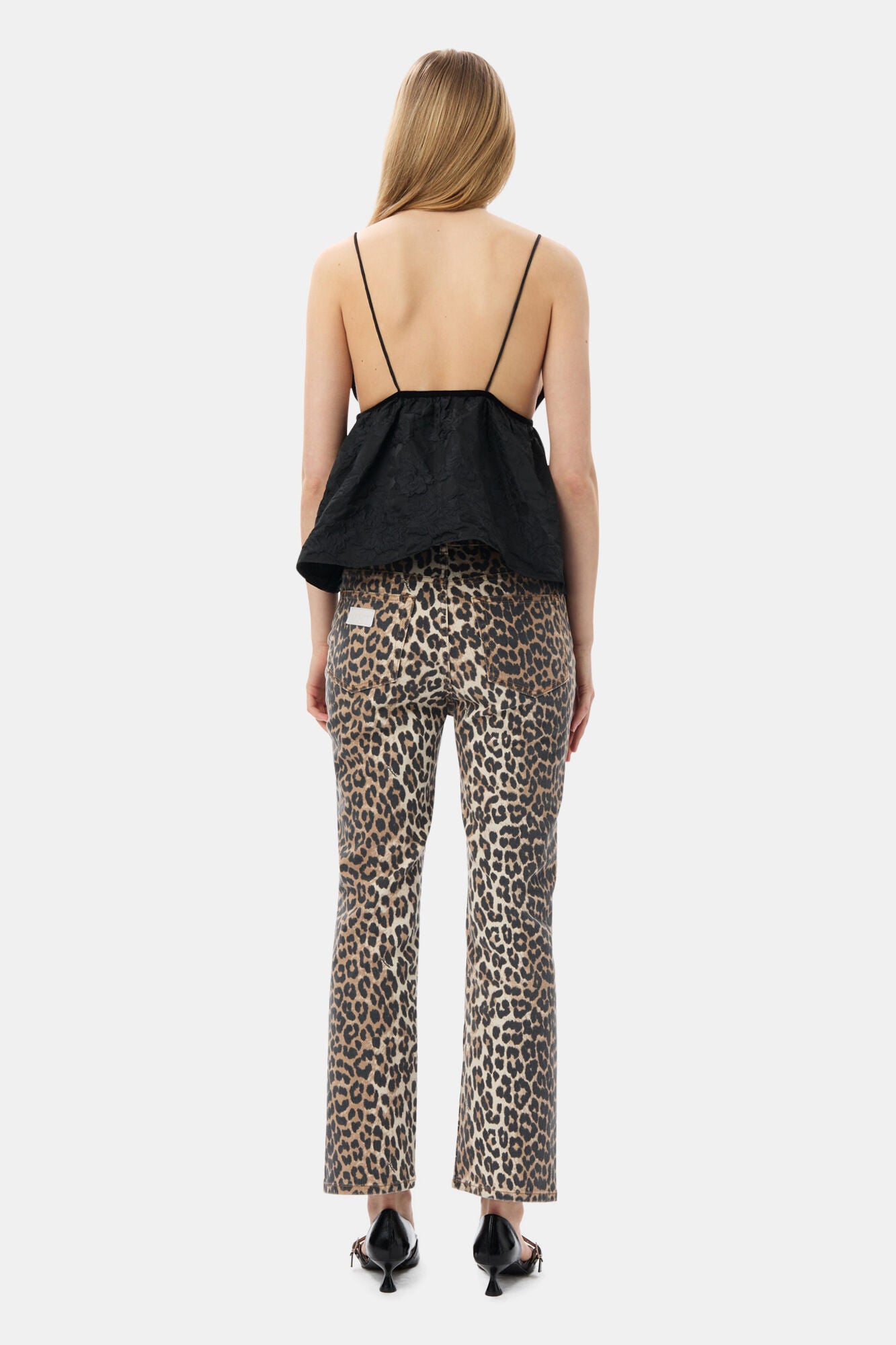 Betzy Cropped Leopard Jeans