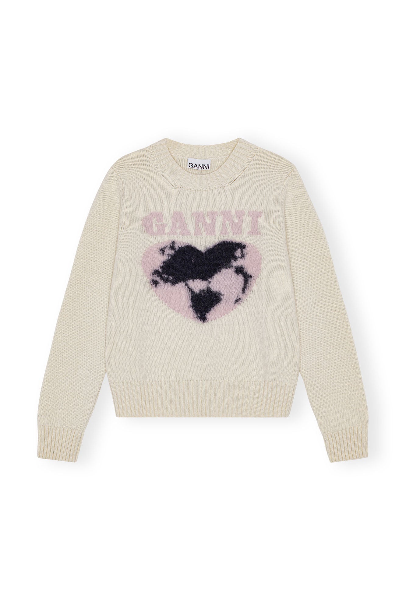 Graphic Soft Wool Mix O-Neck