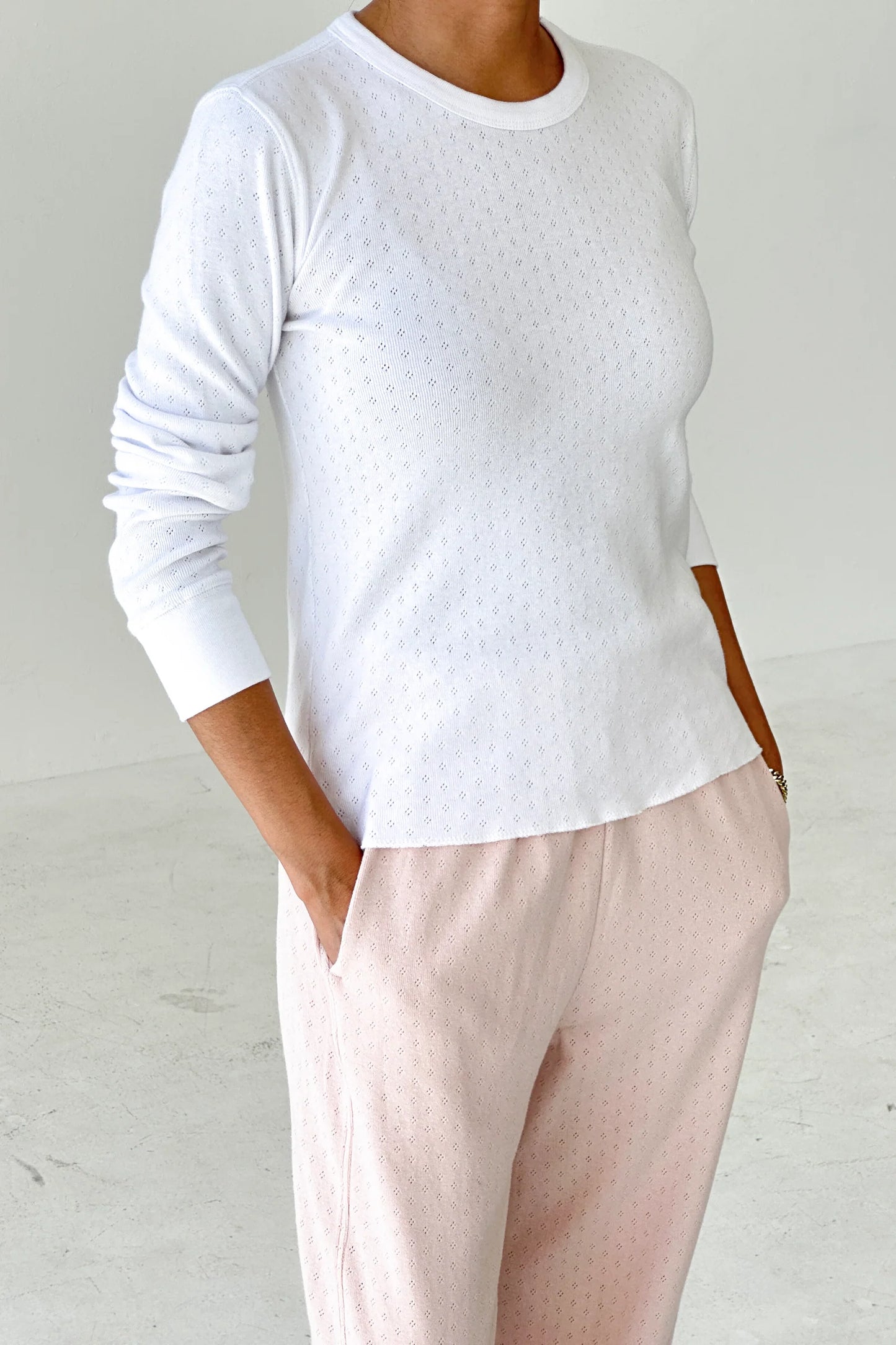 Pointelle Fundamental Tee