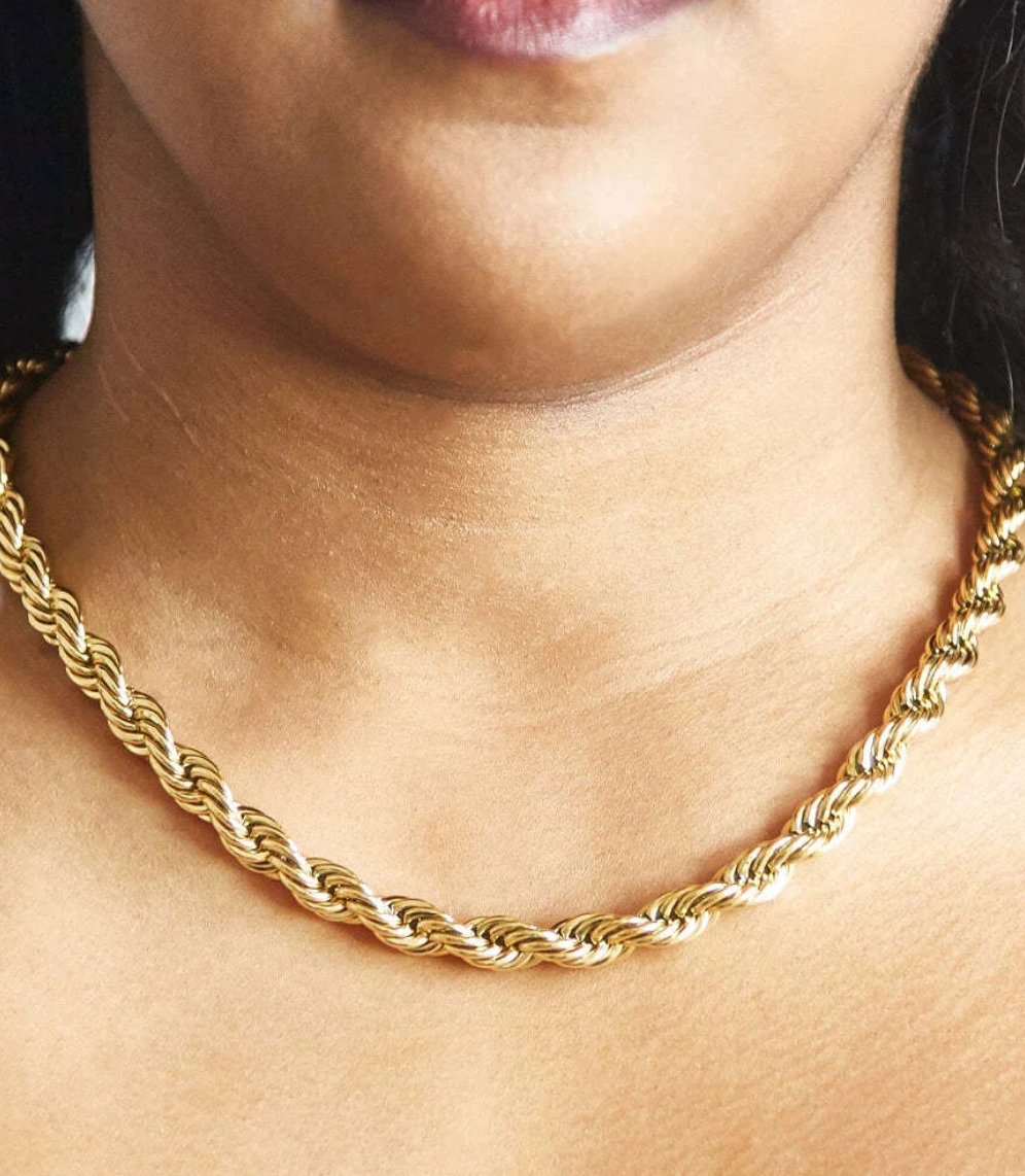 Chunky Gold Rope Chain