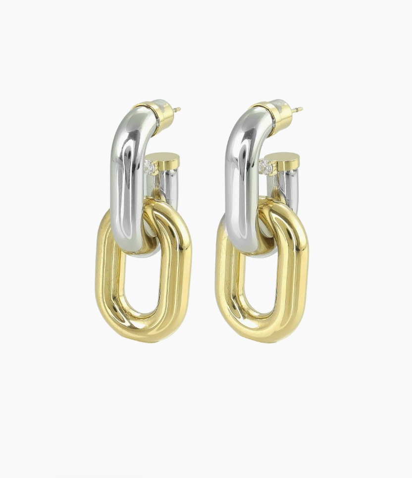 Double Tube Hoop Earrings
