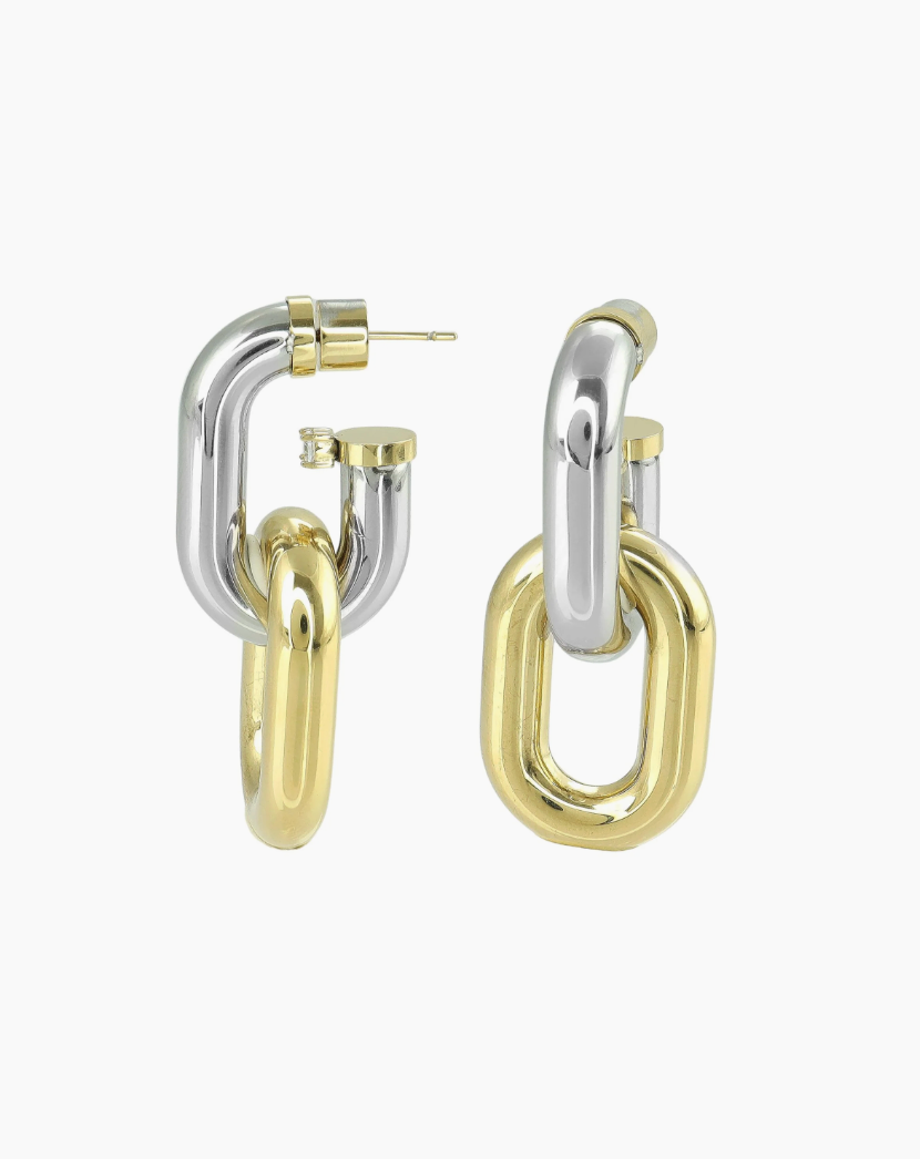 Double Tube Hoop Earrings