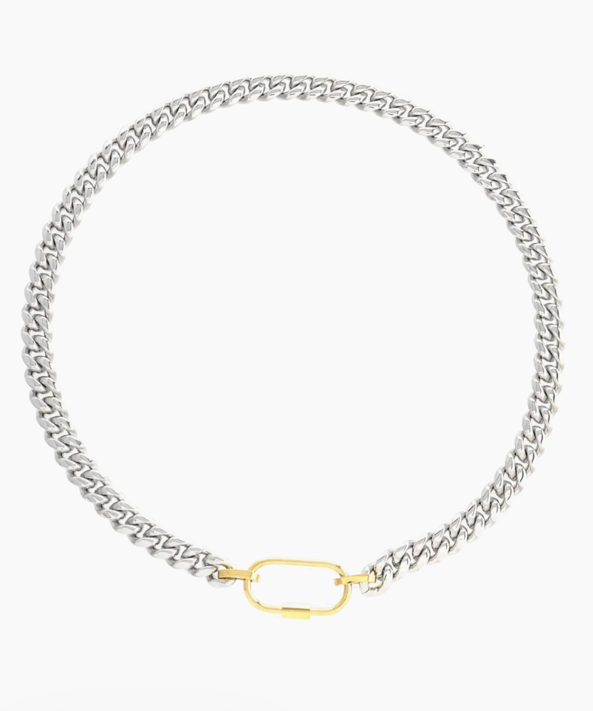 Sleek Carabiner Anne Mix Necklace