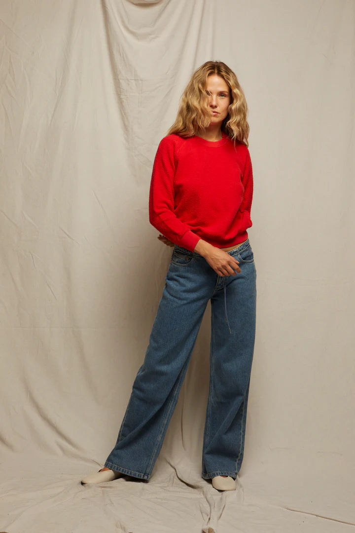 Ziggy Reverse Fleece Crew