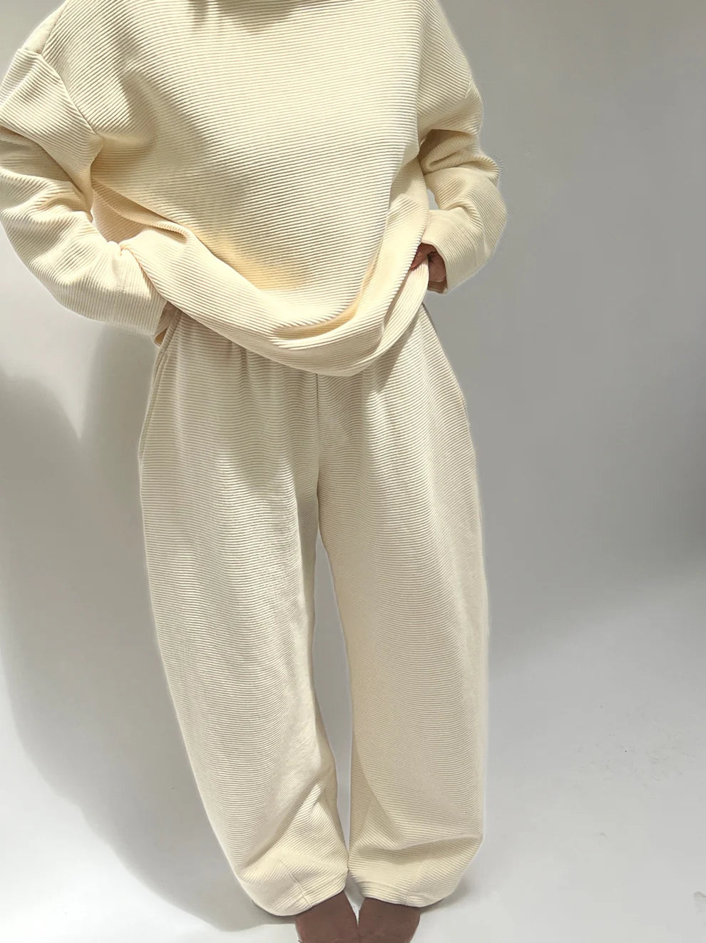 Camden Rippled Cotton Curve Pant