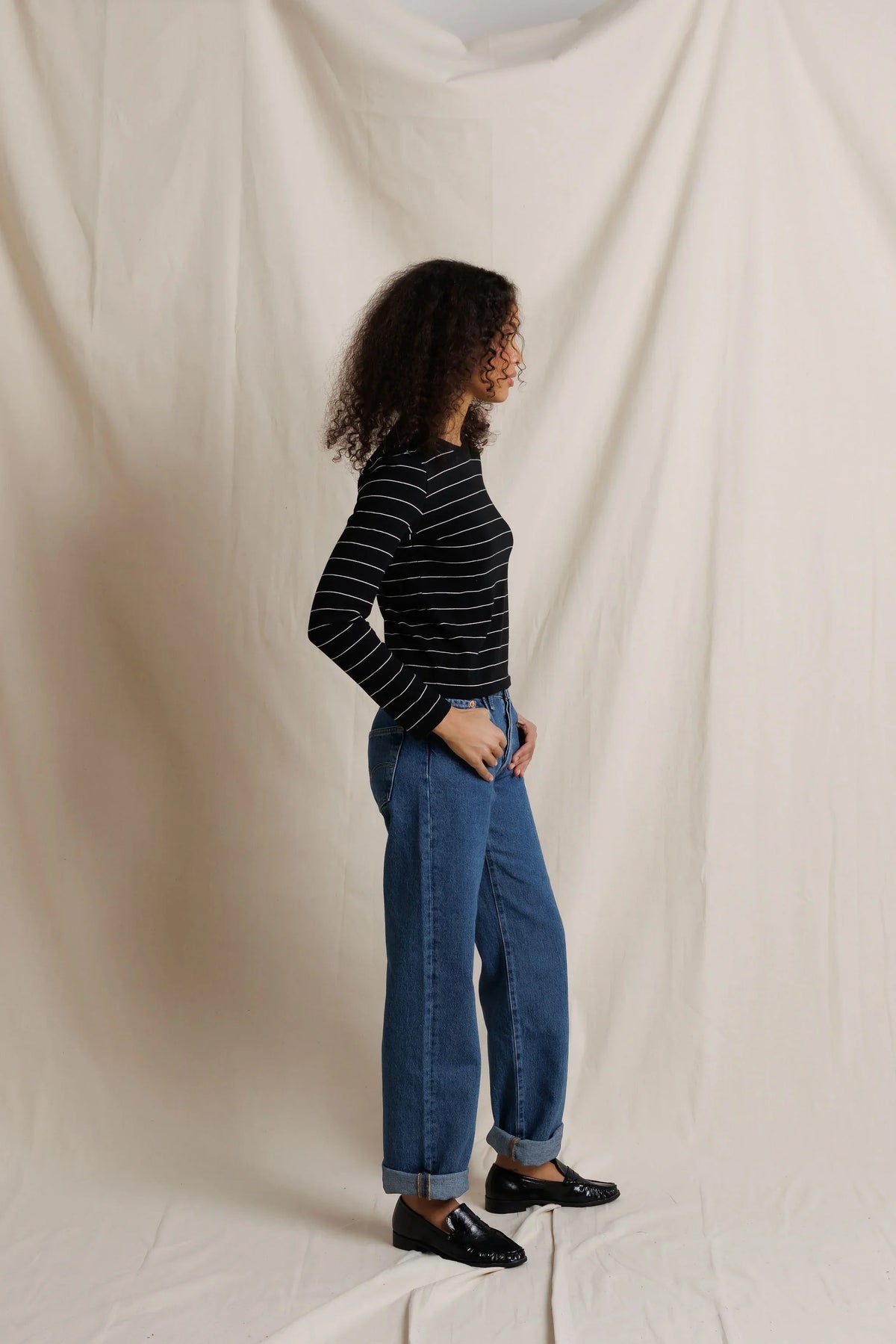 Jamie Cotton Stripe Long Sleeve