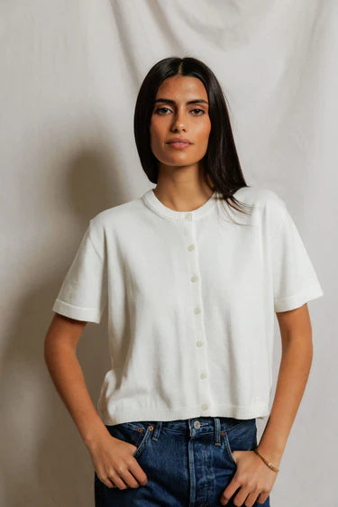 Maude Cotton Short Sleeve Cardigan