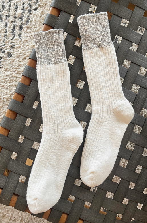 Color Block Cottage Socks