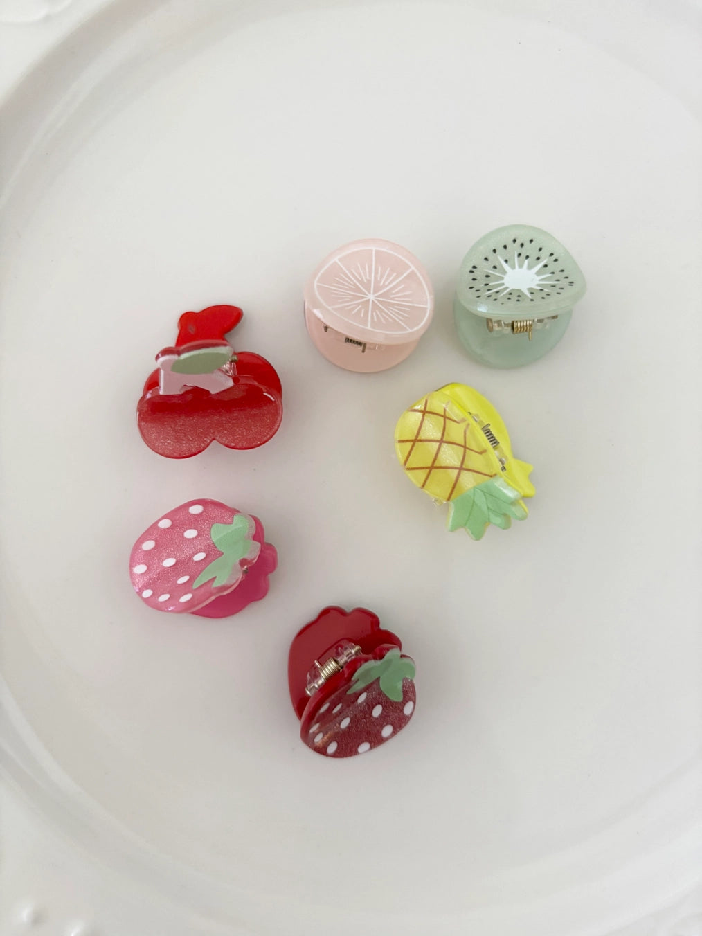 Mini Fruit Hair Clips