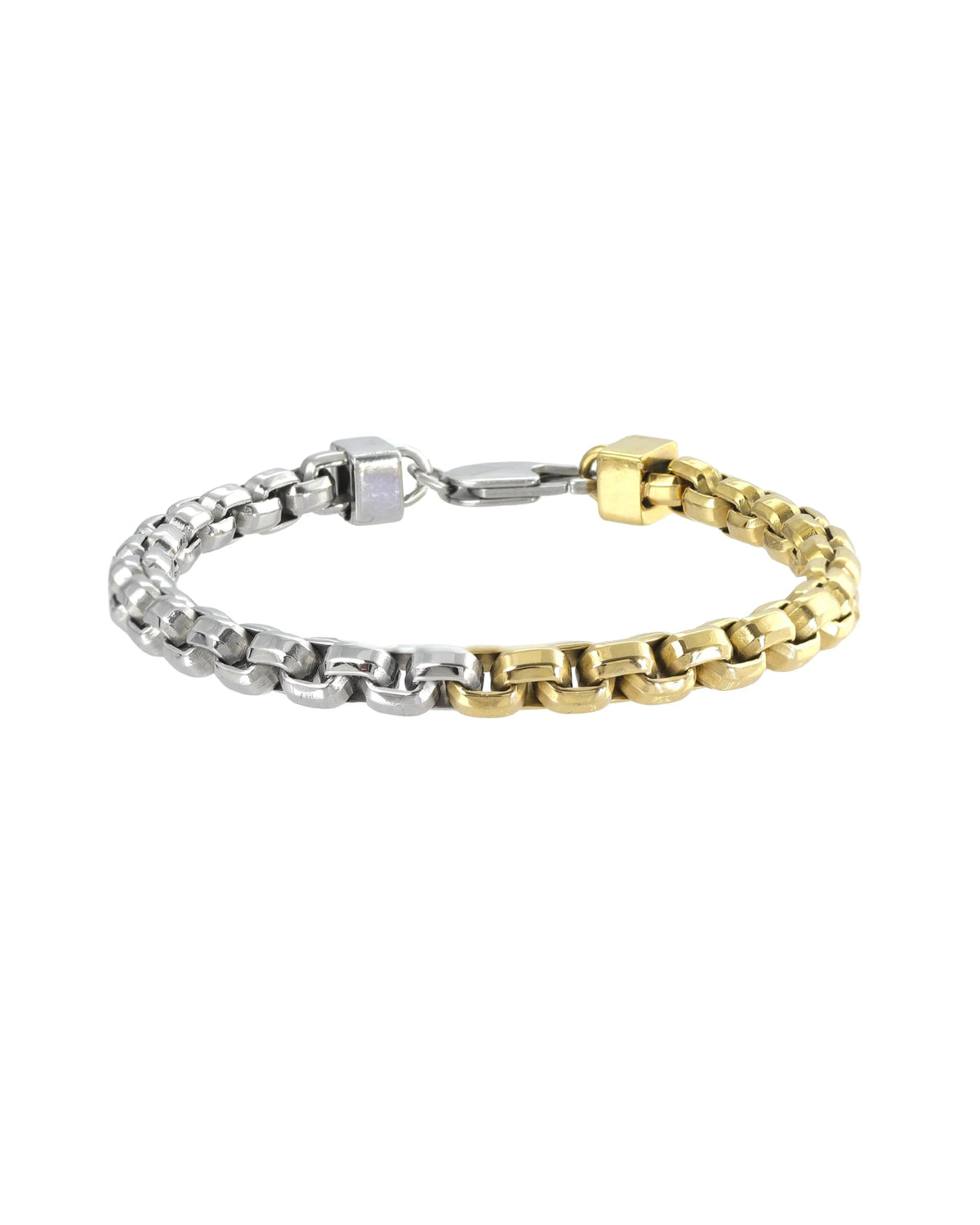 Two-tone Box Chain Bracelet