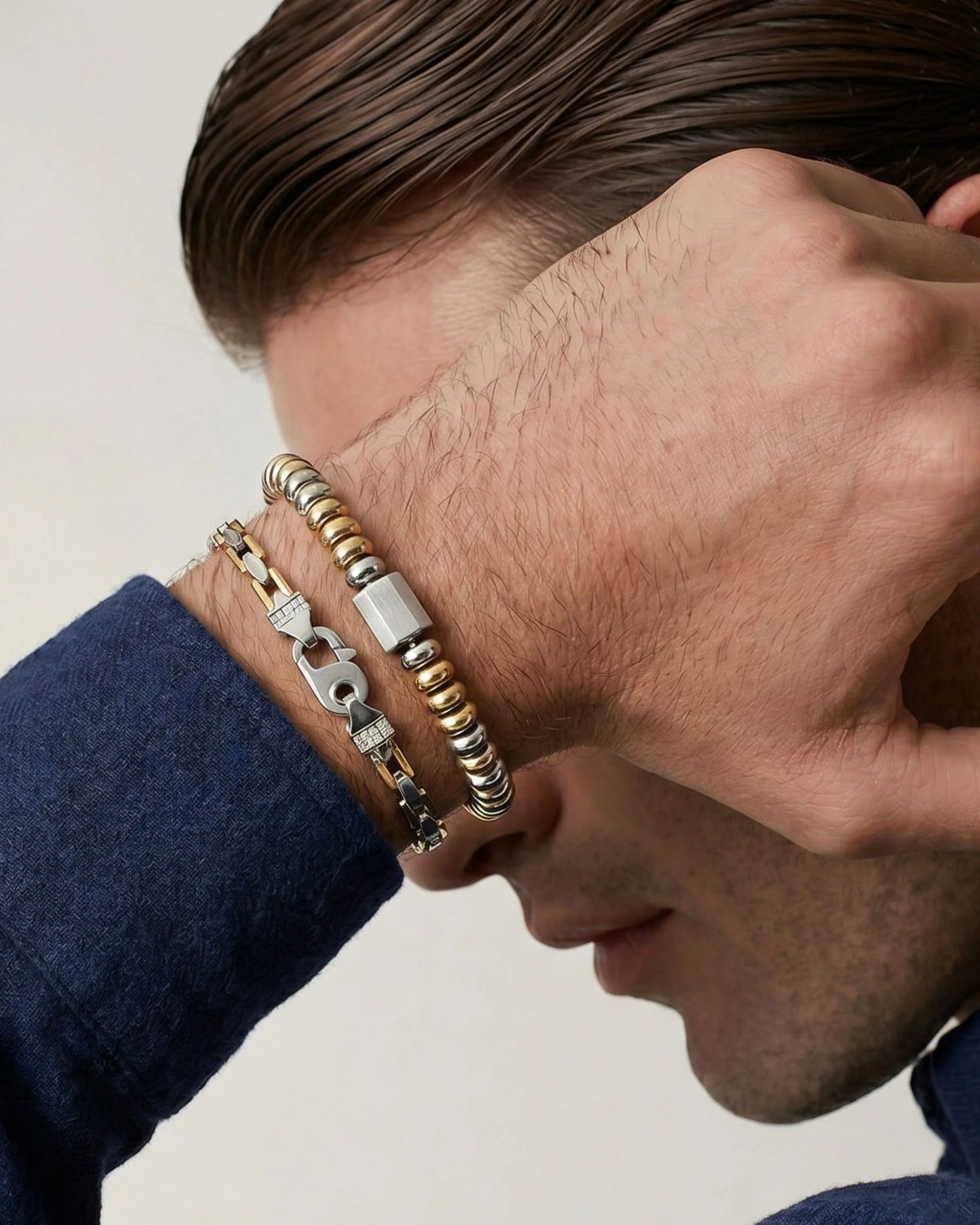 Two-tone Bead Bracelet