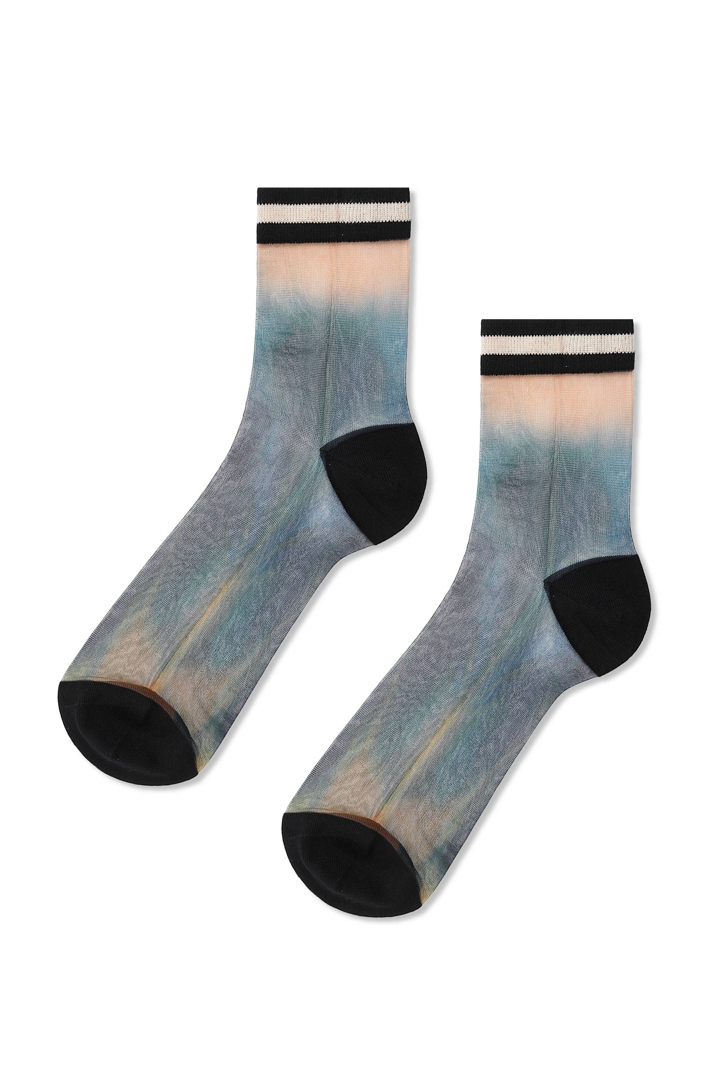 Lisse Tie Dye Sheer Ankle Sock
