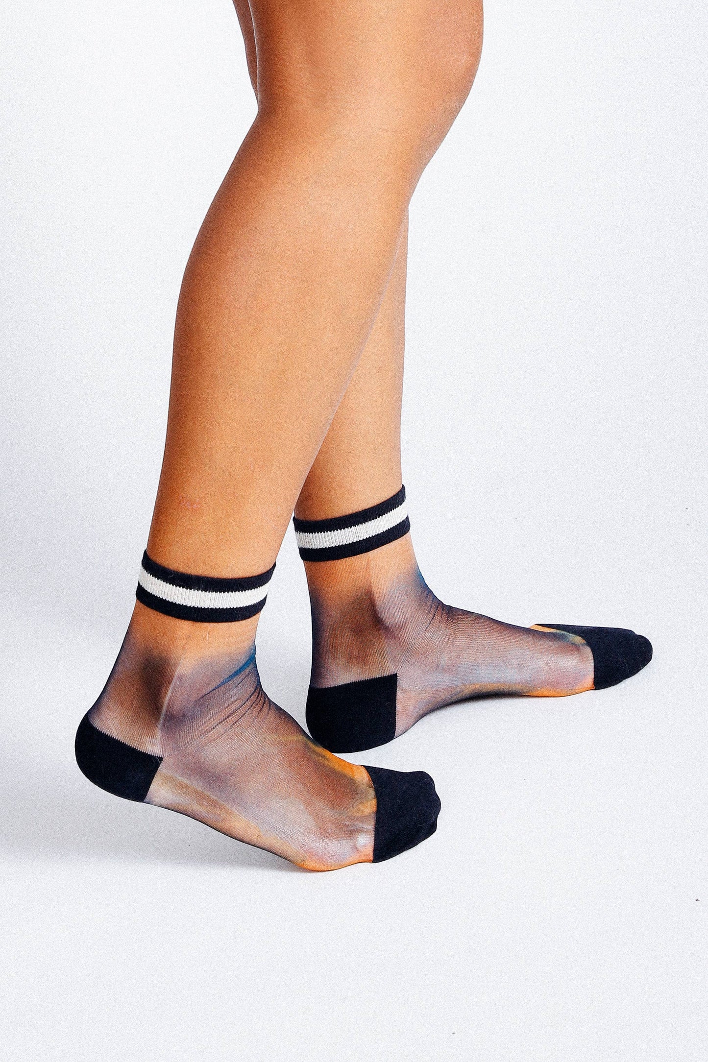 Lisse Tie Dye Sheer Ankle Sock