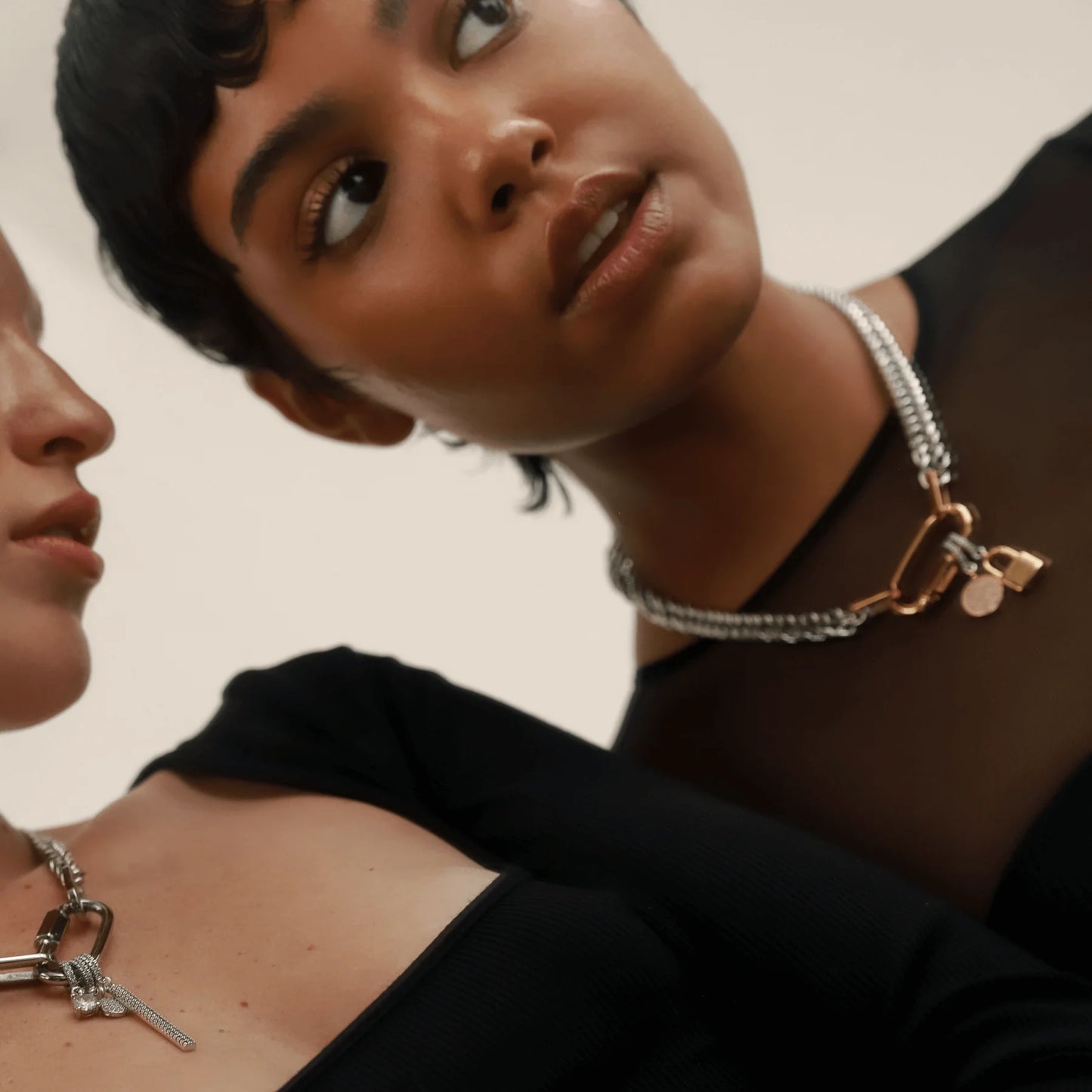 Anne Clip On Lock Necklace