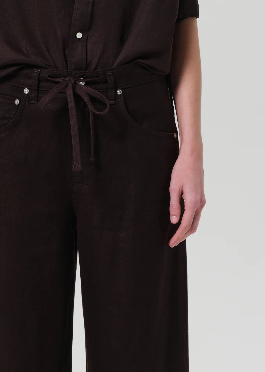 Brynn Linen Drawstring Trousers