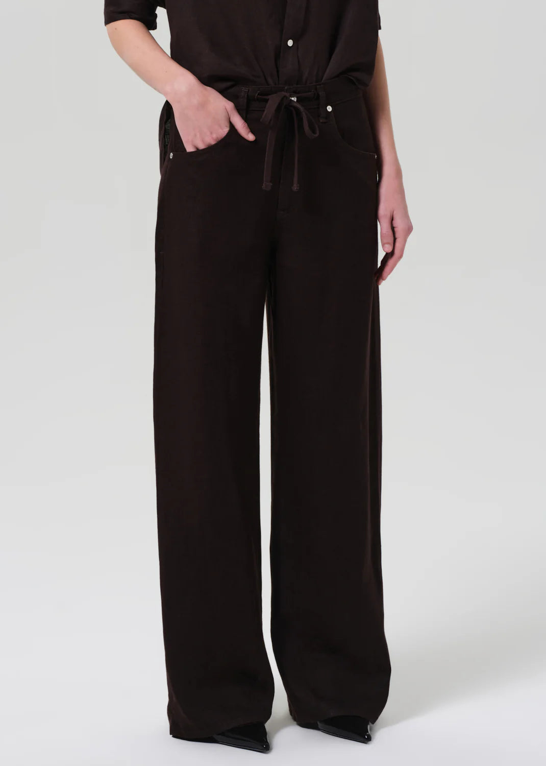Brynn Linen Drawstring Trousers