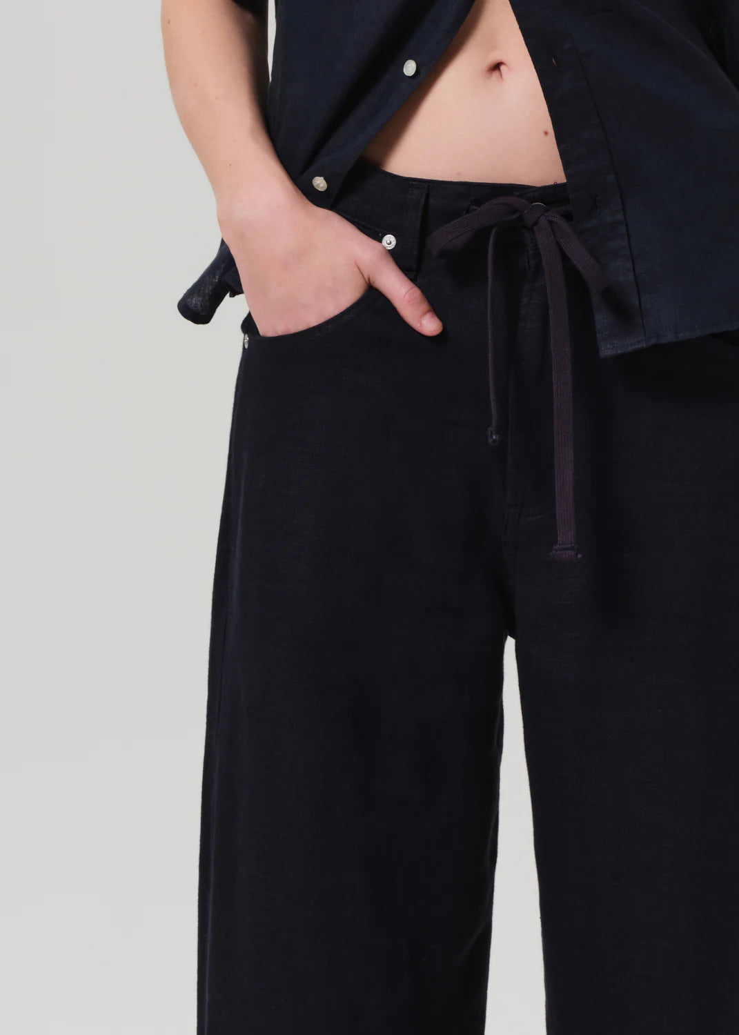Brynn Linen Drawstring Trousers