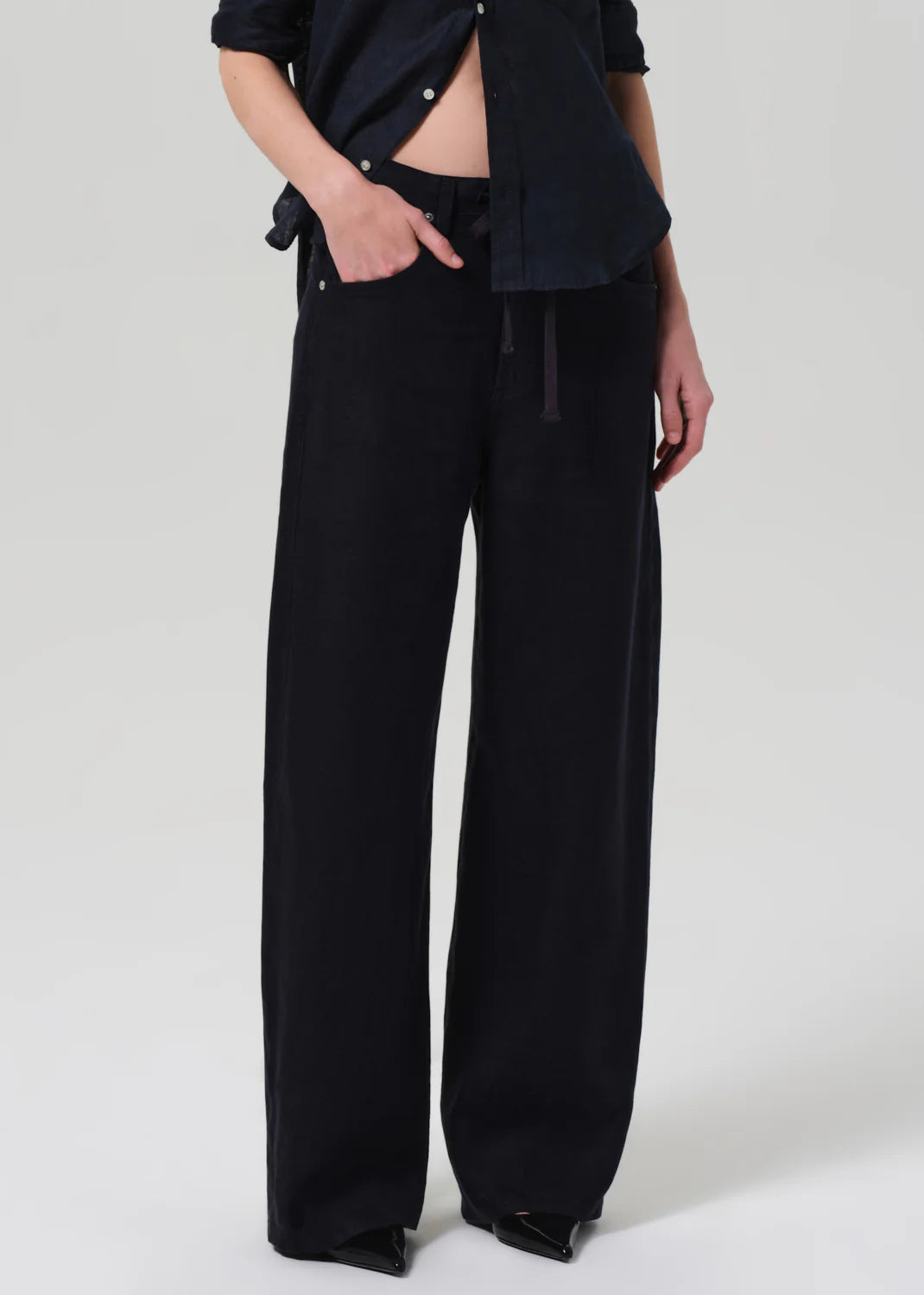 Brynn Linen Drawstring Trousers
