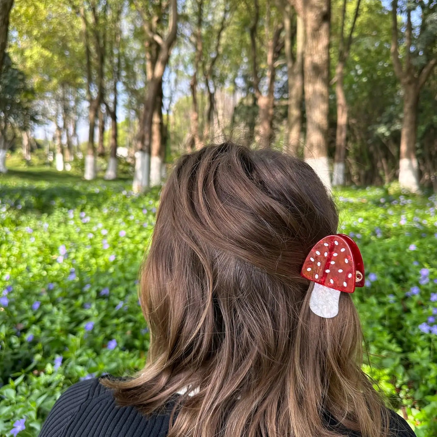 Hand Painted Hair Clip