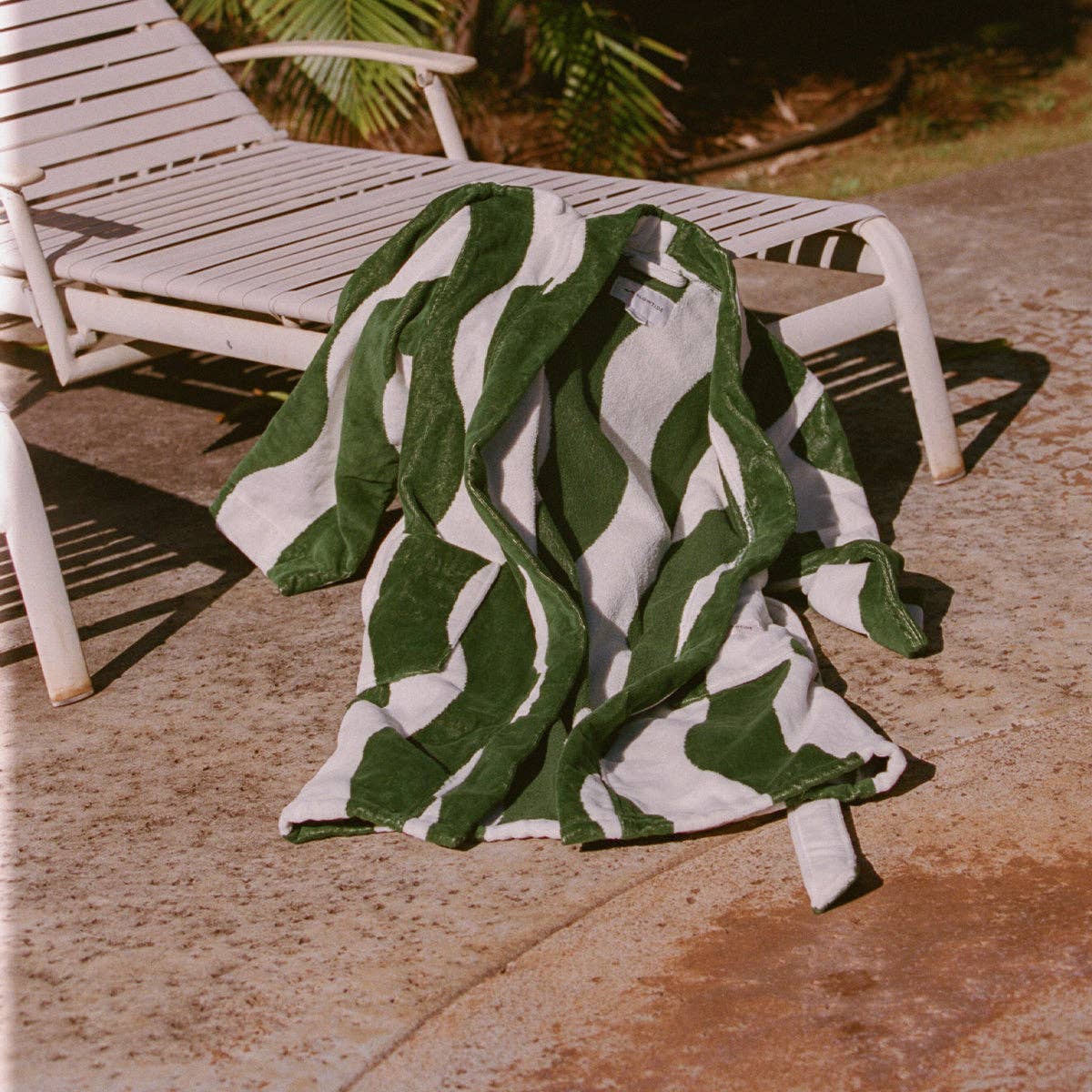 Slowtide Stripe Bath Robe - Sequoia