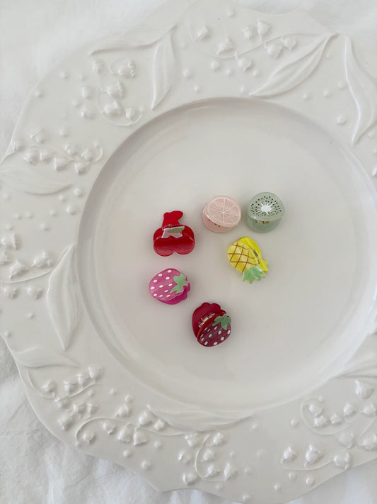 Mini Fruit Hair Clips