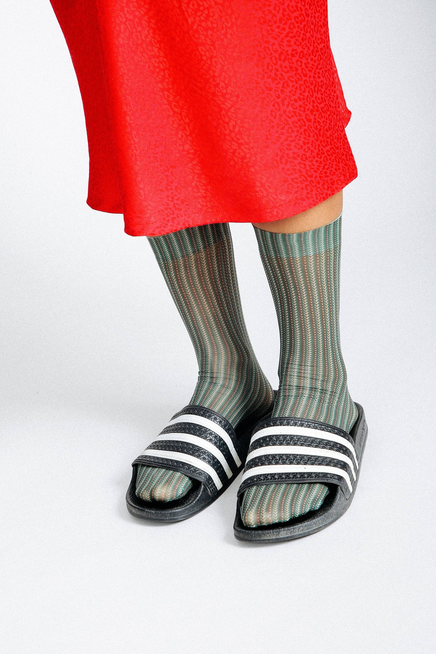 Ollie Patterned Nylon Ankle Sock