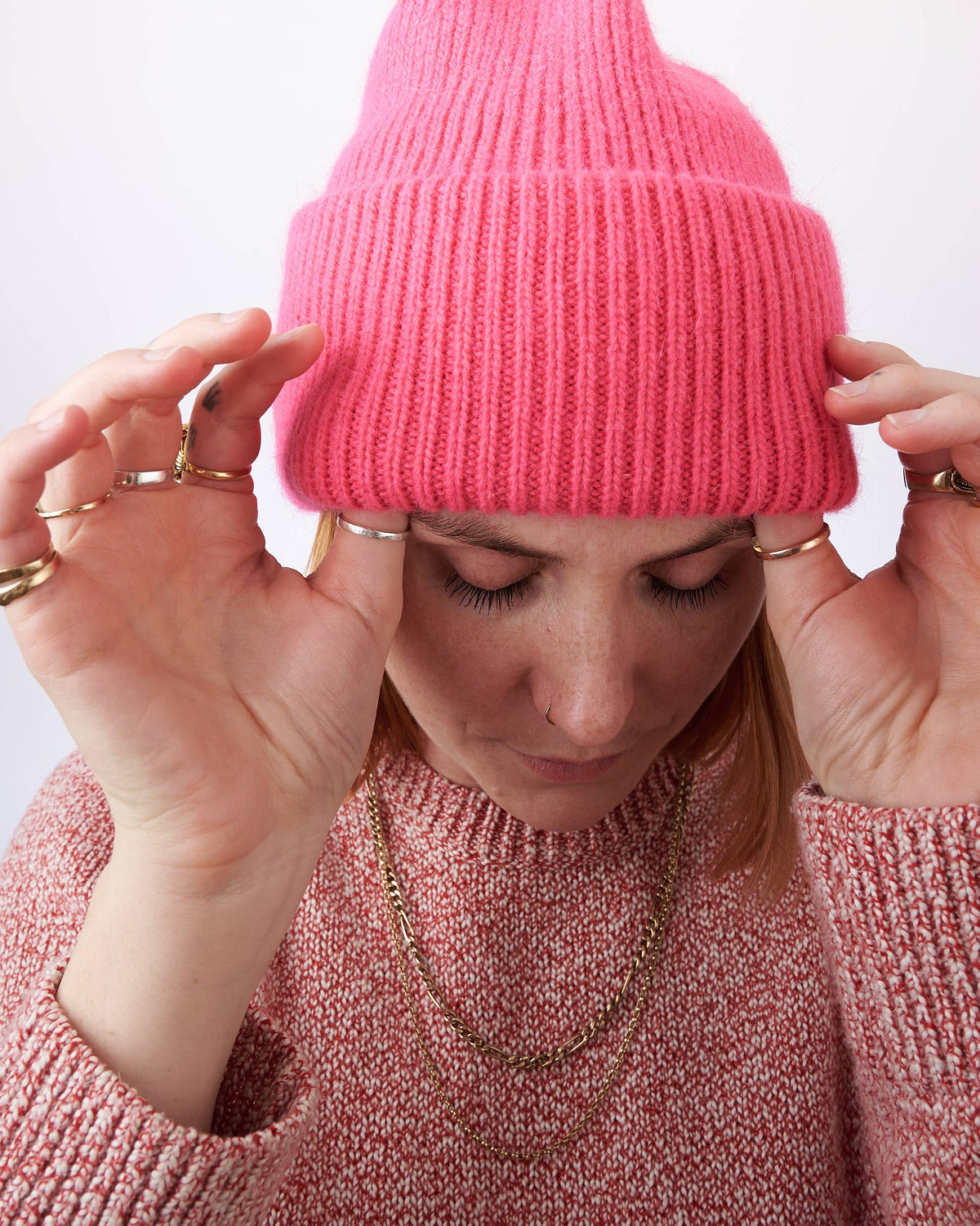 ROYAL ANGORA BEANIE - CRYSTAL BRIGHTS