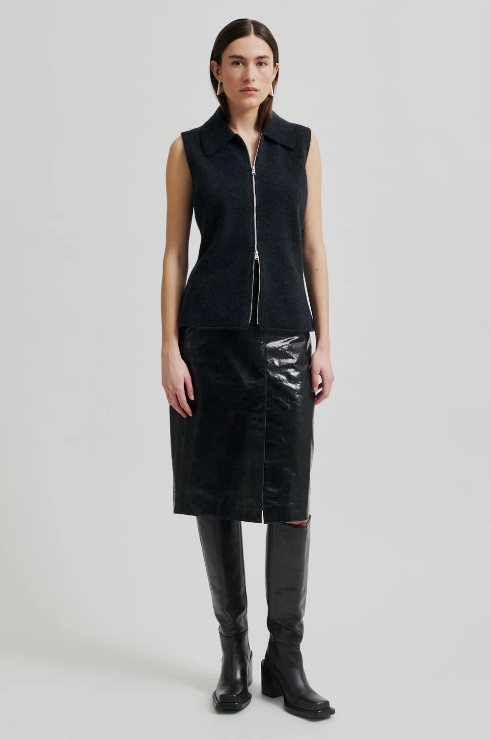 Queens Leather Skirt