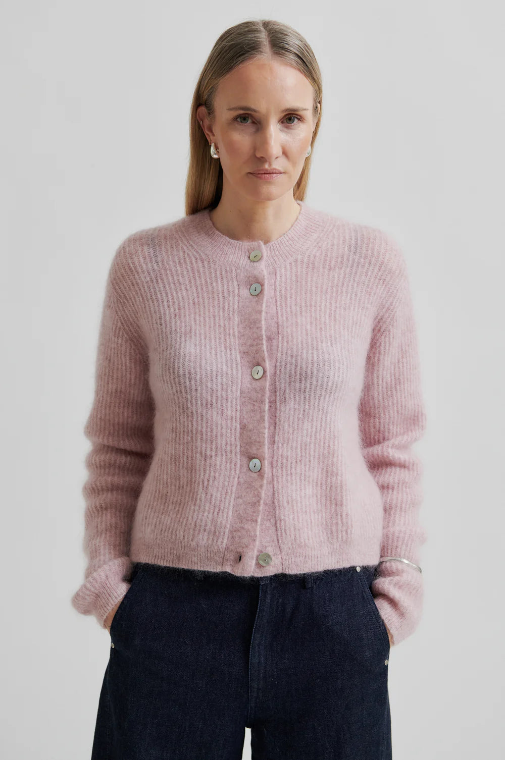 Andrea Knit Rib Cardigan