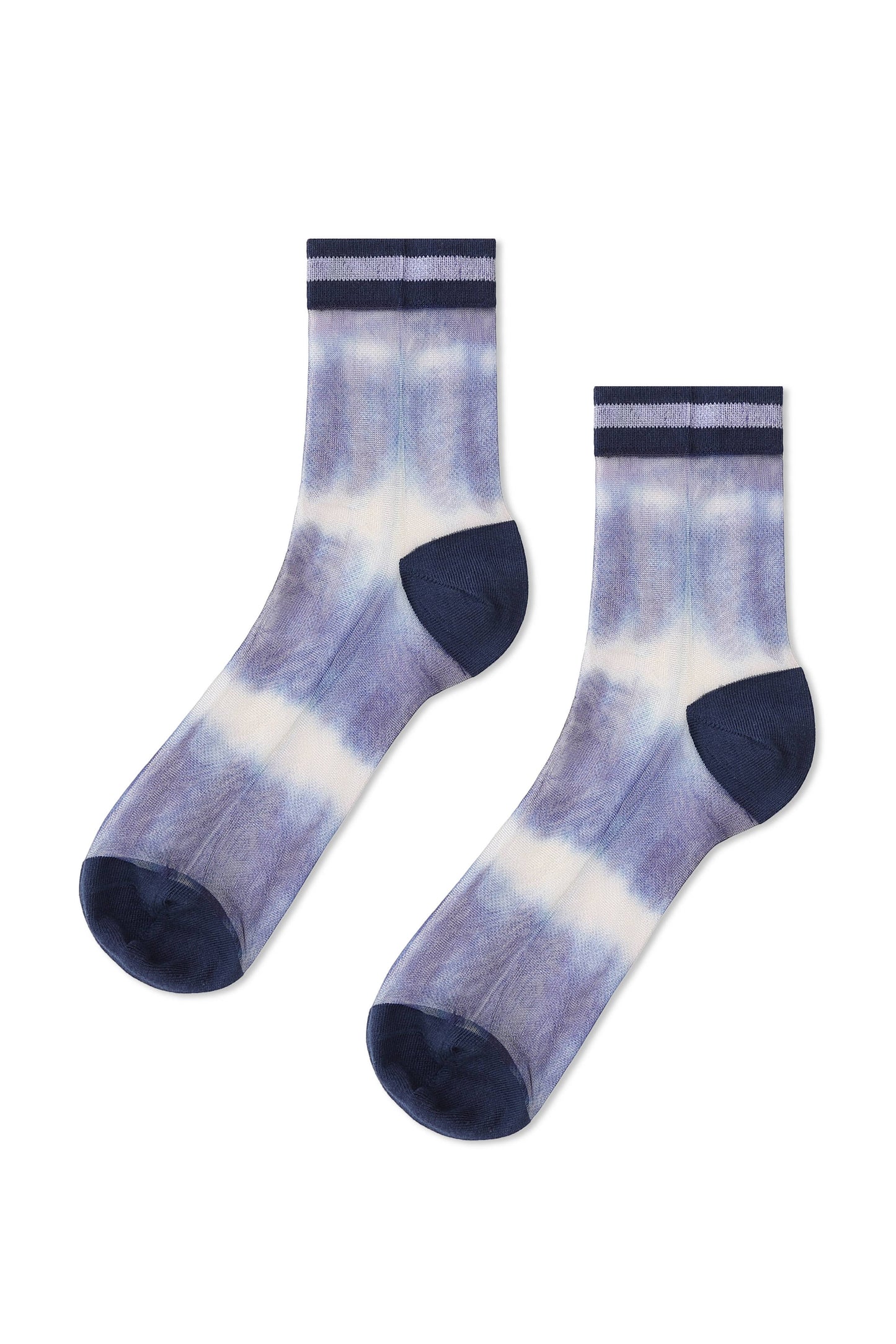 Lisse Tie Dye Sheer Ankle Sock