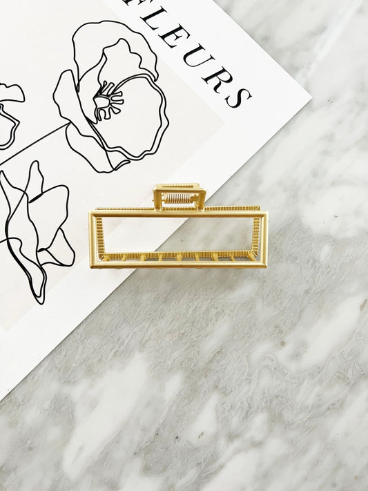 3.25" Gold Hair Clip