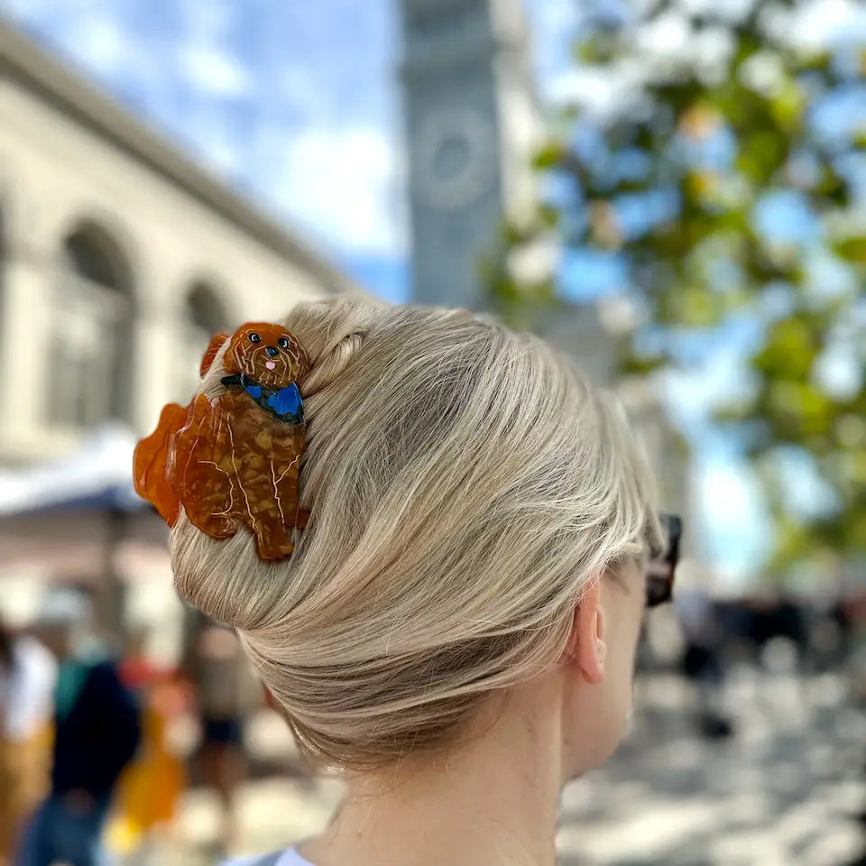 Hand Painted Hair Clip