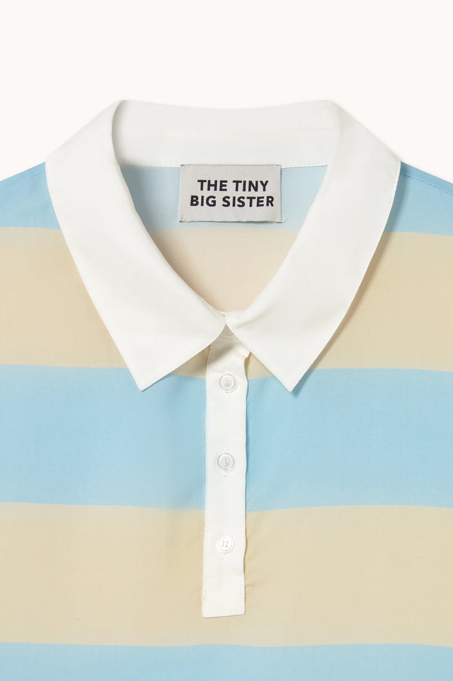 Striped Polo Collar Blouse