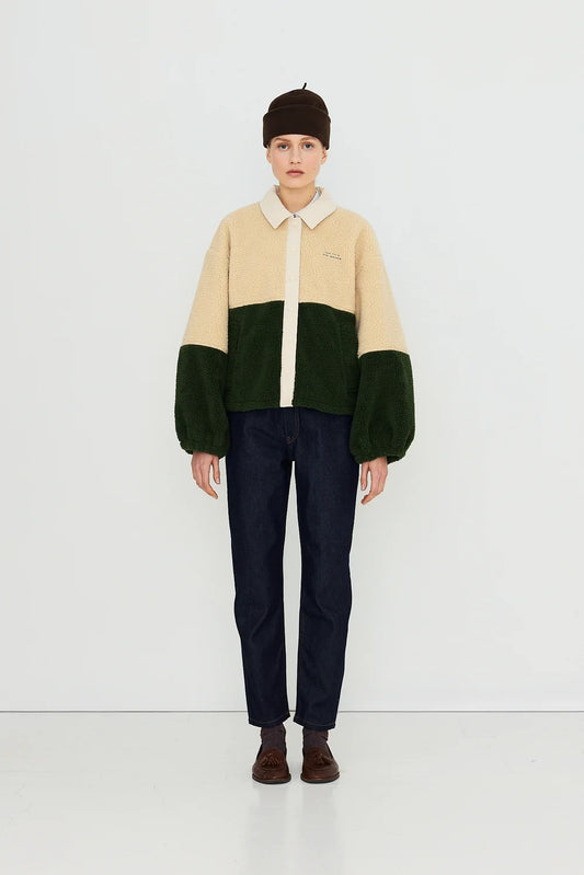 Color Blocked Sherpa Jacket