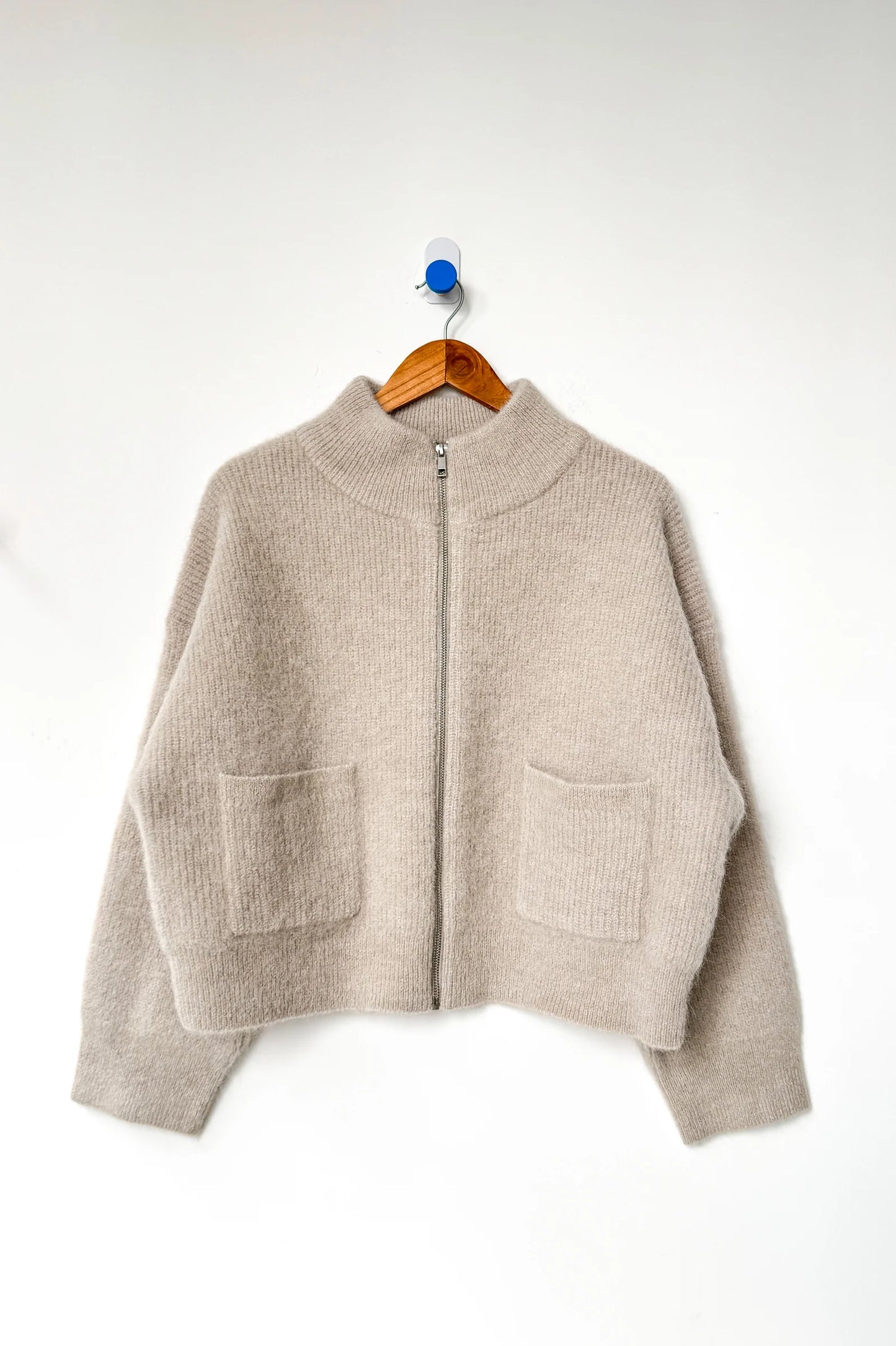 Alpaca Zip Front Jacket