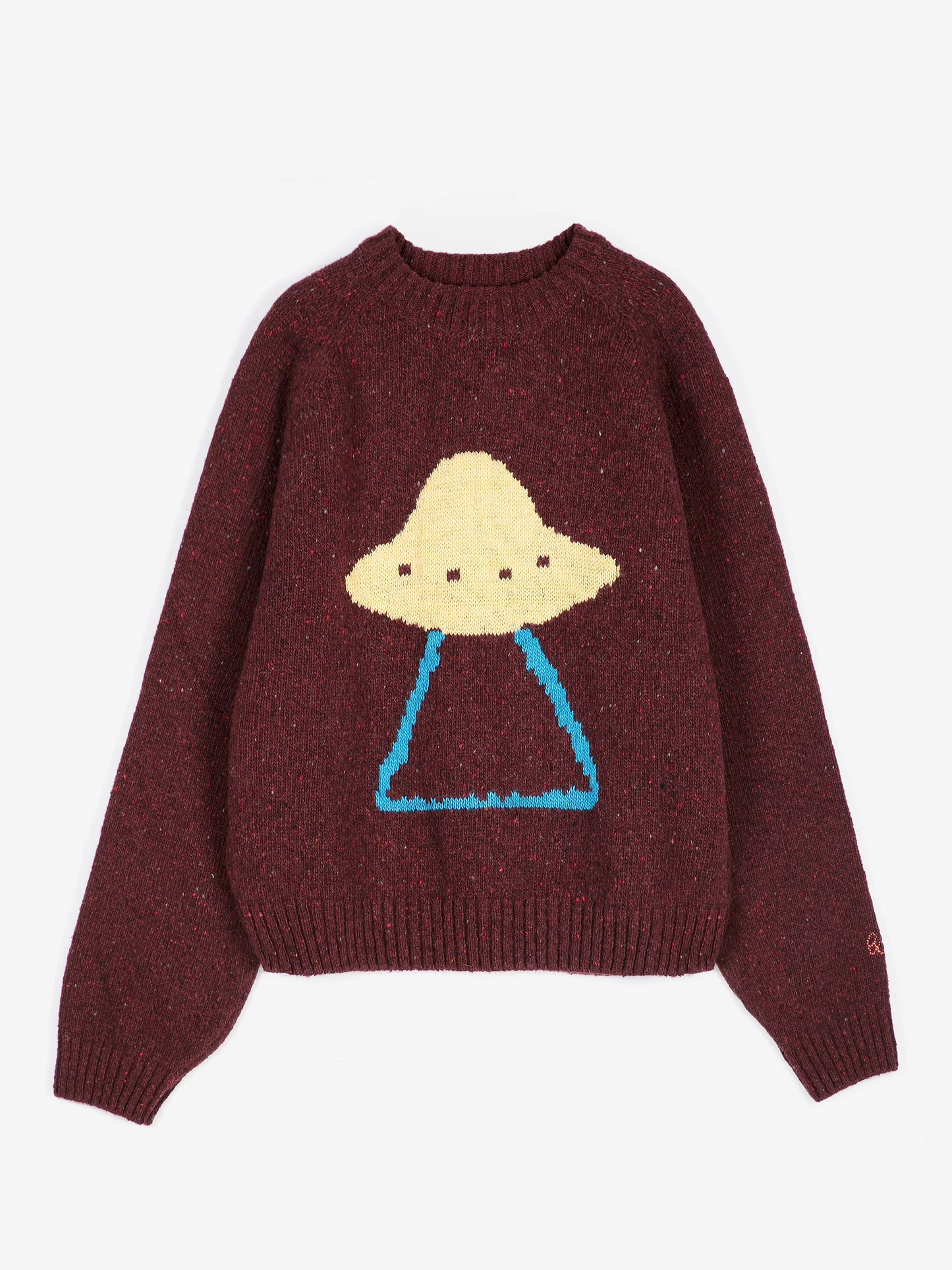 Pixel Abduction Jacquard Wool Blend Jumper