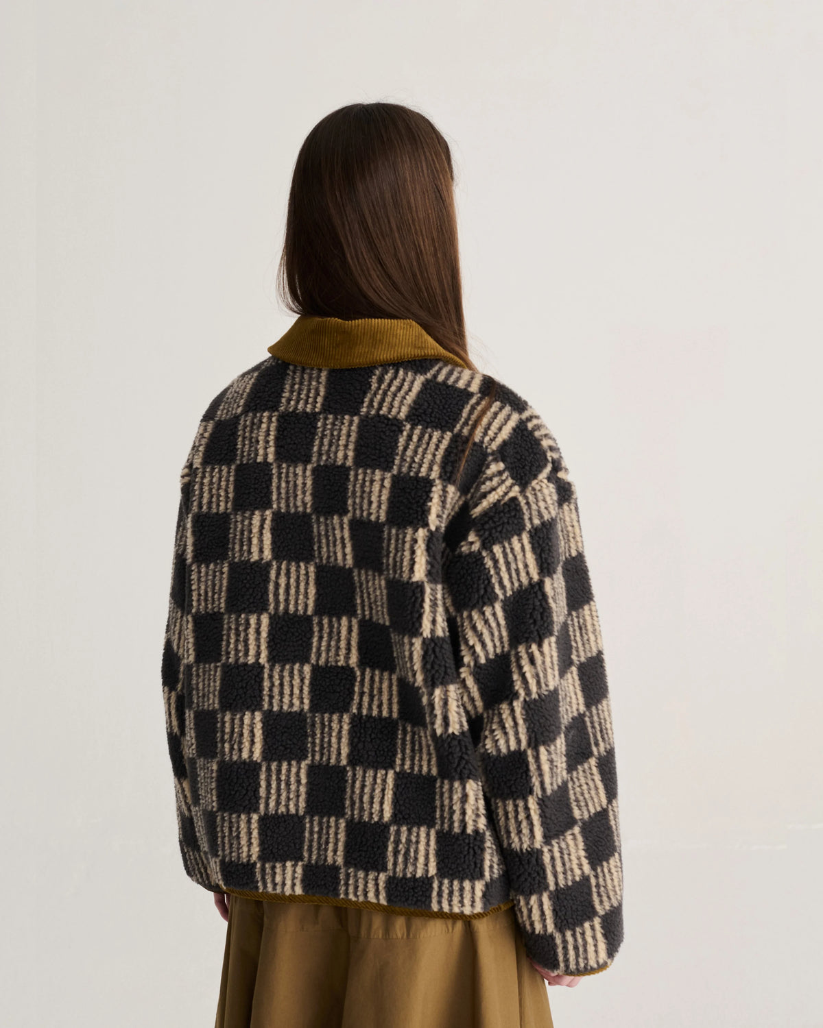 Almost Moiré All Over Sherpa Jacket
