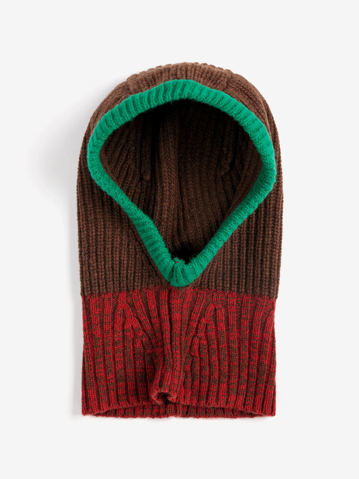 Color Block Merino Wool Balaclava