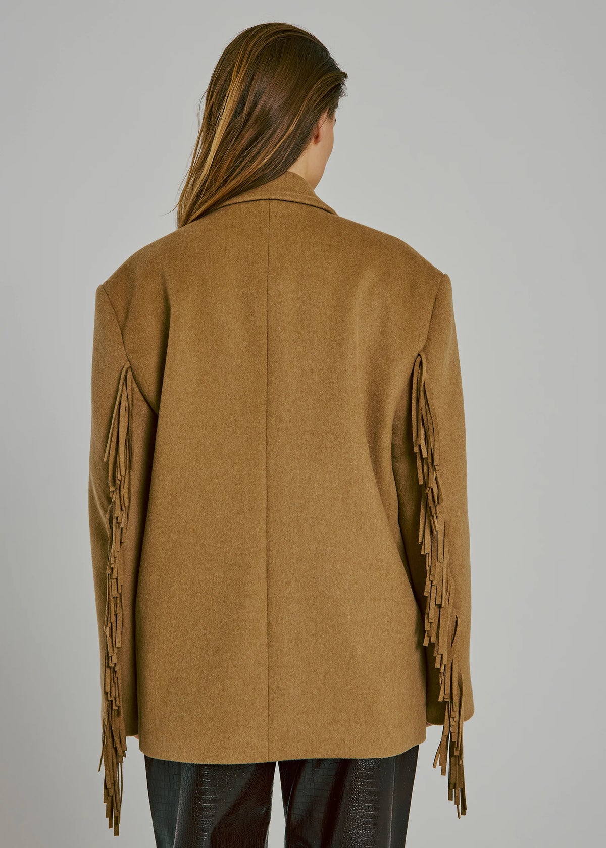 Fringe Wool Blazer