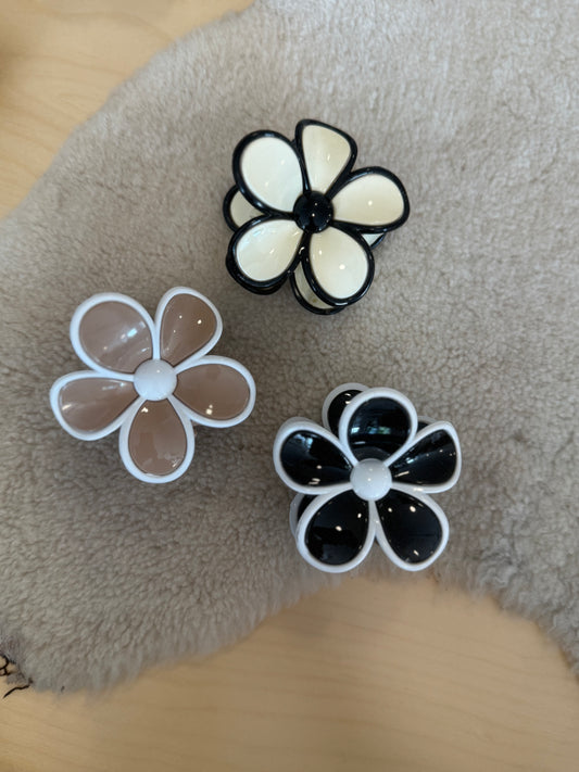 Glossy Flower Hair Clip